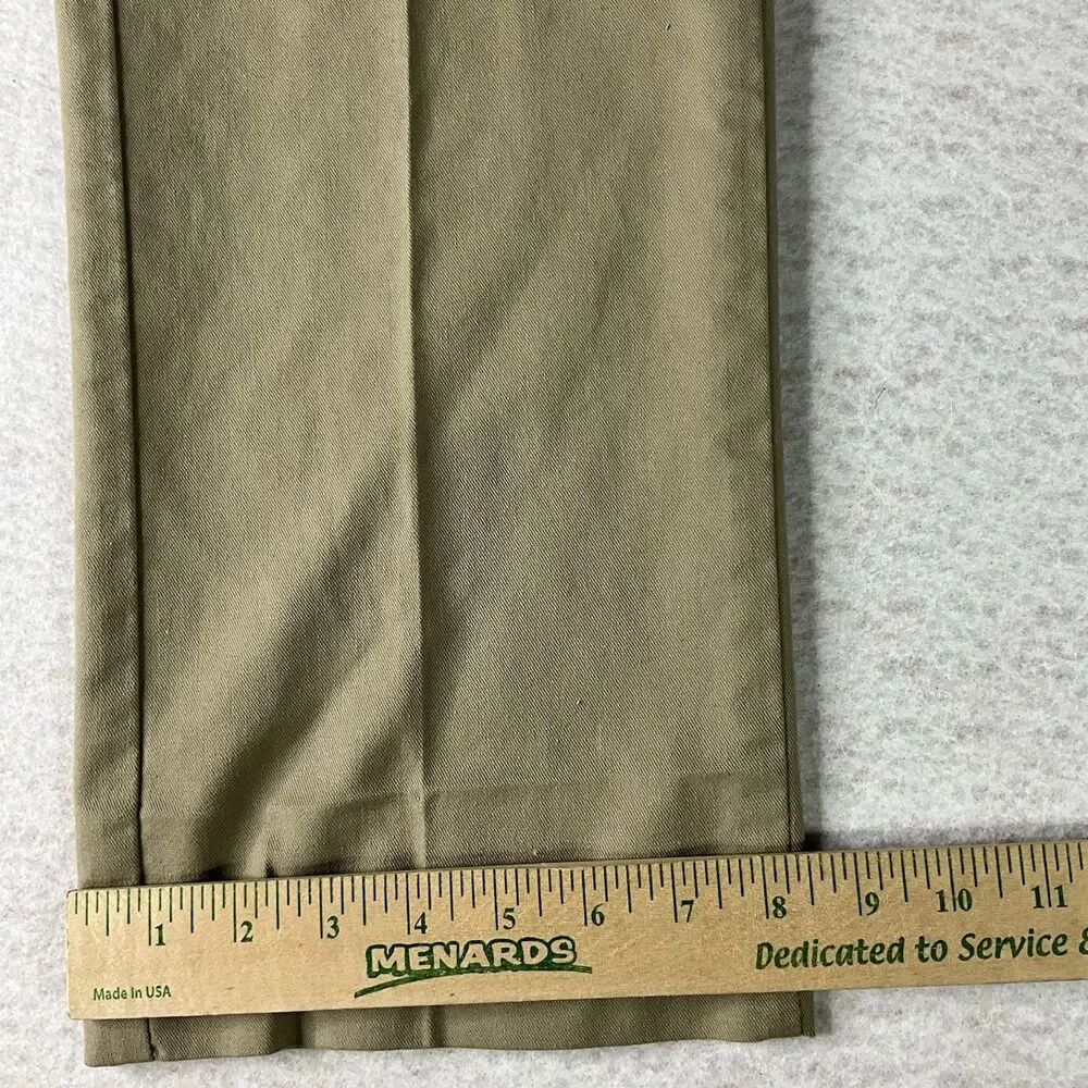 Dickies Mens Pants 32x32 Beige Khaki Twill Flex Cargo Pocket Workwear Cargo